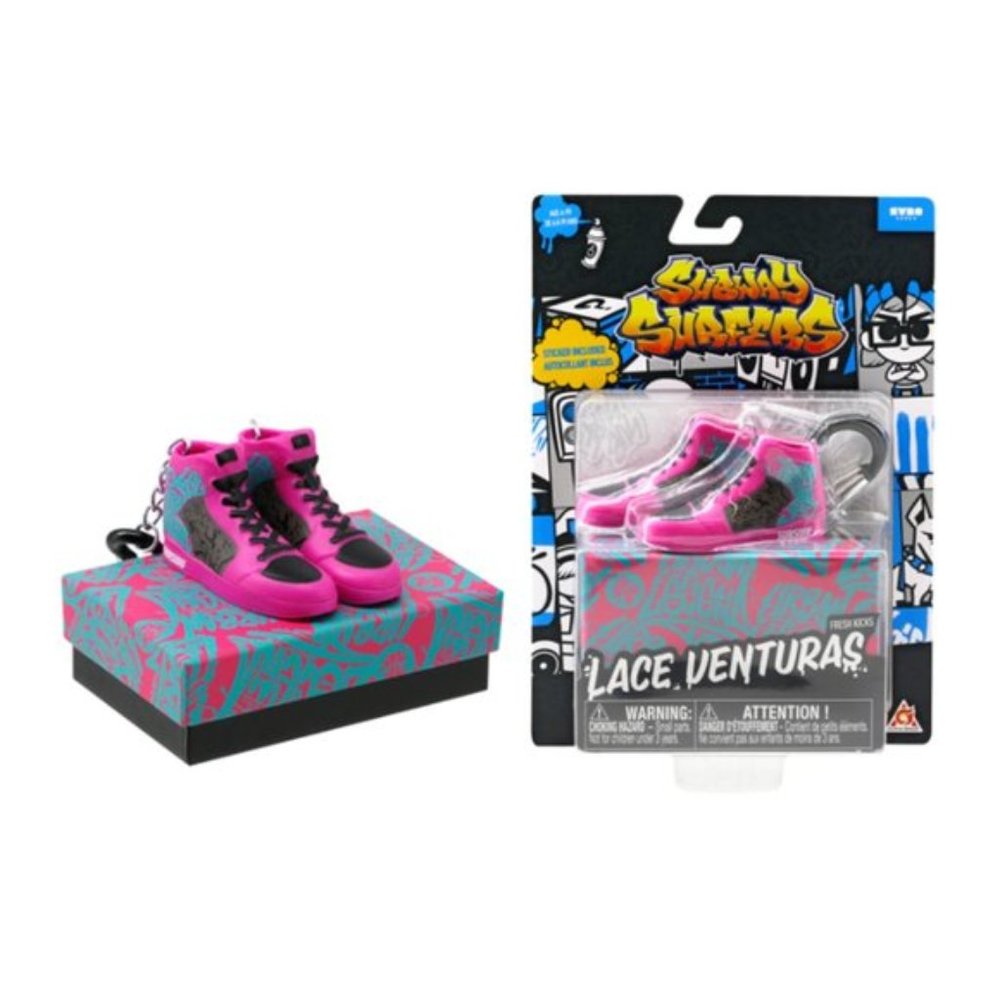 Subway Surfer Fresh Kicks Lace Venturas Mini Sneakers w/box & Keychain